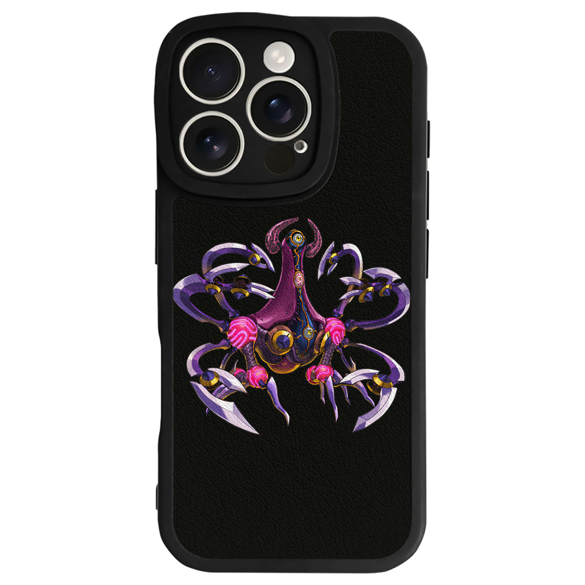 （画像用） 遊☆戯☆王 Yu-Gi-Oh! 【iPhone 16シリーズ対応】シリコンスマホケース（レザー調） 材質：シリコン